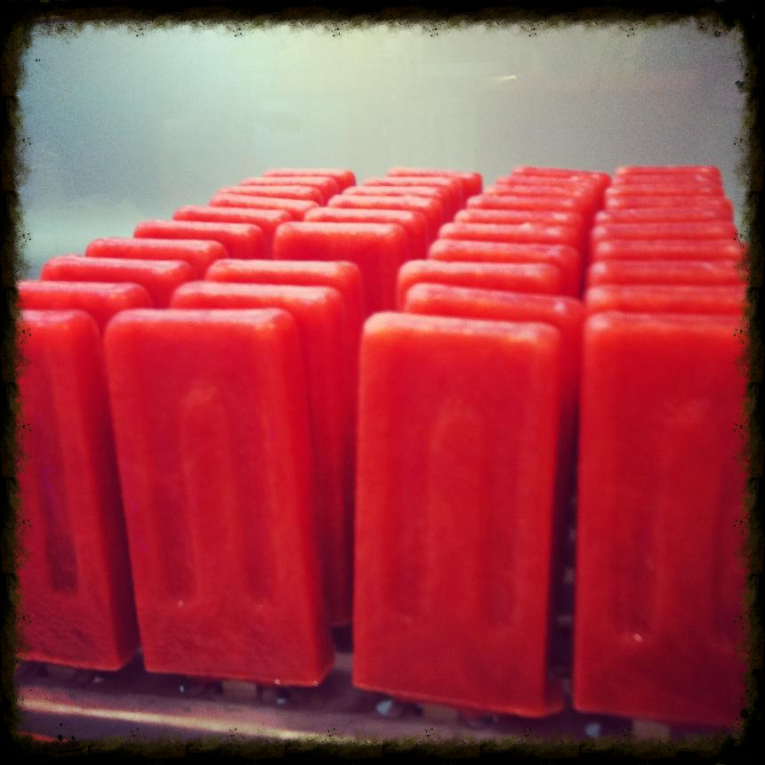 100% Natural strawberry on stick 